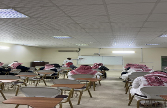 الكلية تنظم محاضرات تقوية في مقرر الرياضيات لطلاب المستوى الأول
