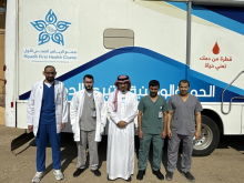 الكلية تنظم حملة للتبرع بالدم بالتعاون مع مستشفى حوطة بني تميم العام