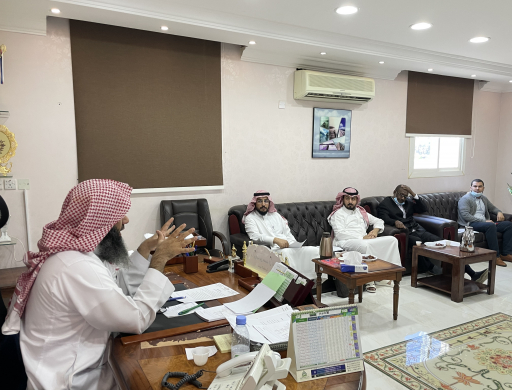 Dr. Al-Daoud meets with the heads of the final exams committees